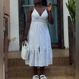 Elegant White Summer Dress